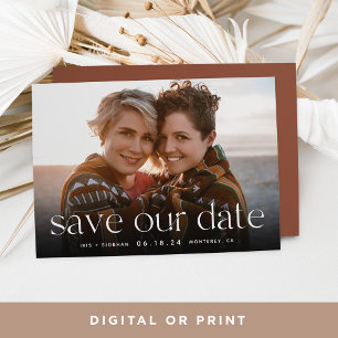 Connection   Horizontal Photo Save The Date