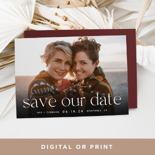 Connection Horizontal Photo Save The Date