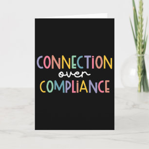 Connection Over Compliance Autism Awareness Month Card