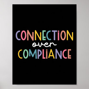 Connection Over Compliance Autism Awareness Month  Poster