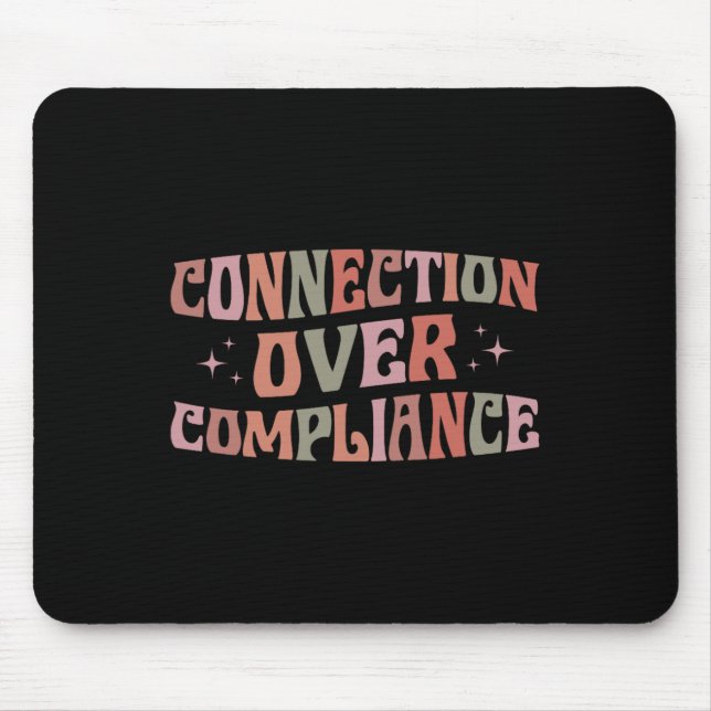 Connection Over Compliance Autism Awareness Sped T Mouse Mat (Front)