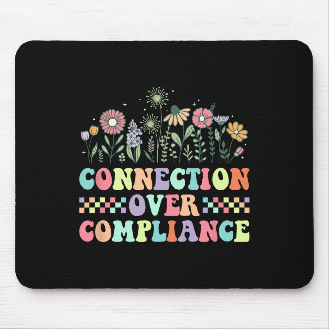 Connection Over Compliance Autism Awareness Sped T Mouse Mat (Front)