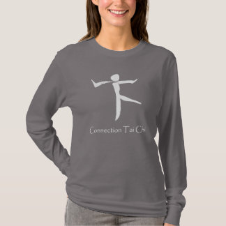 Connection Tai Chi Women's Long Sleeve White Logo  T-Shirt
