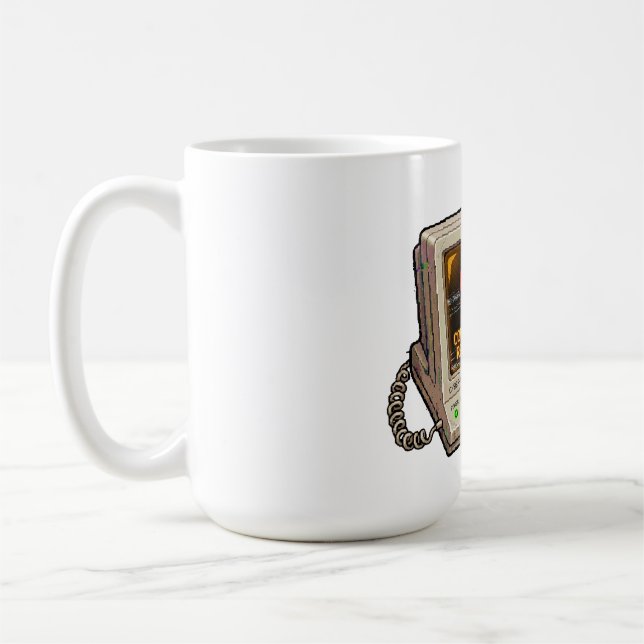 Connection To Reality Lost Retro Internet Humour D Coffee Mug (Left)