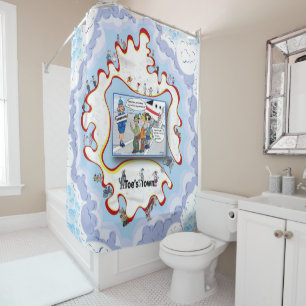 Connections Literal Wordplay Humor Shower Curtain
