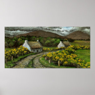 Connemara cottages poster