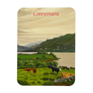 Connemara Ireland Scenic Cattle Farm with Horse Magnet