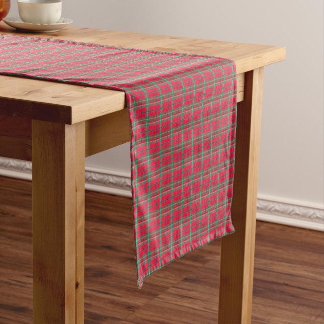Connemara Ireland Tartan Short Table Runner (In Situ)