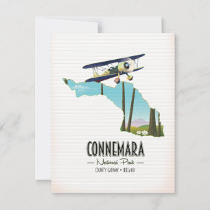 Connemara National Park County Galway Ireland map