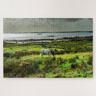 Connemara ponies Galway Ireland. Jigsaw Puzzle