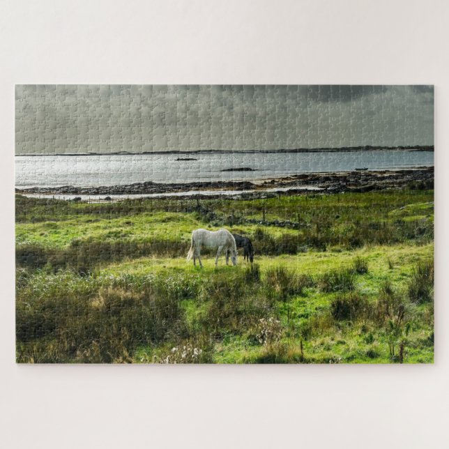 Connemara ponies Galway Ireland. Jigsaw Puzzle (Horizontal)