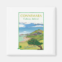 Connemara Travel Poster Design Magnet