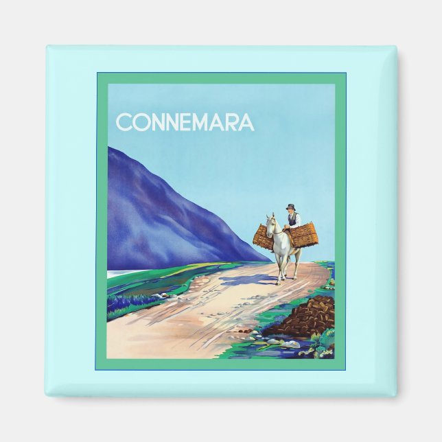 Connemara ~ Vintage Irish Travel Magnet (Front)