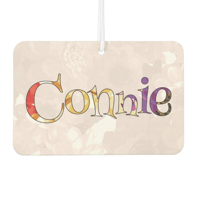 Connie Colourful Fun Air Freshener: Cucumber-Mint Car Air Freshener (Front)