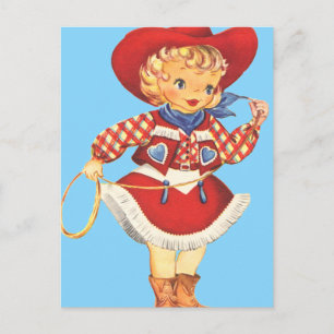 Connie Cowgirl Postcard