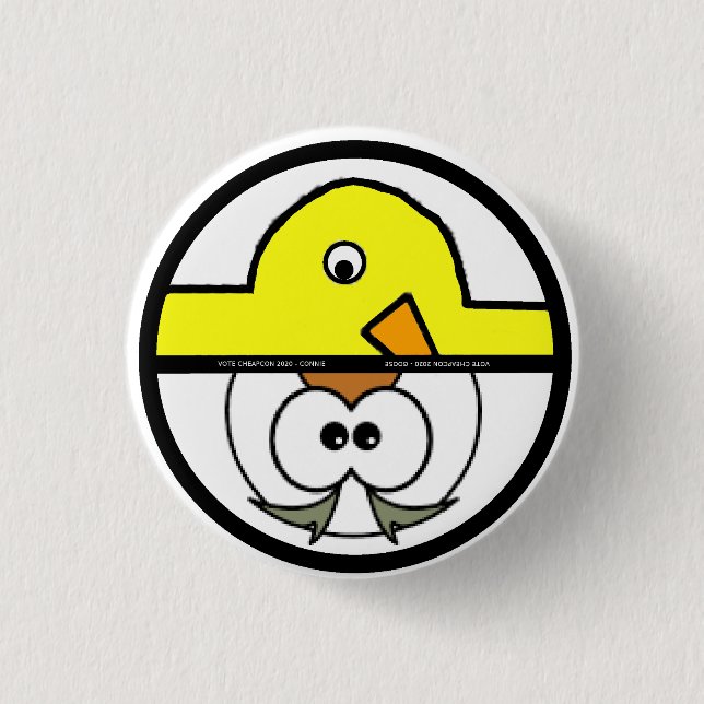 connie goose 2020 3 cm round badge (Front)