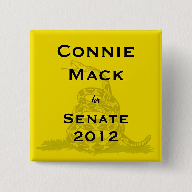 Connie Mack for Senate Tea-Party Button (Front)