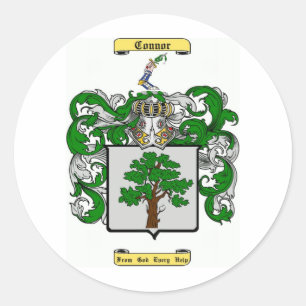 connor classic round sticker