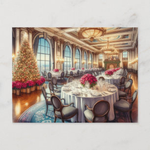 Connor Hotel Christmas Dining Joplin MO Postcard