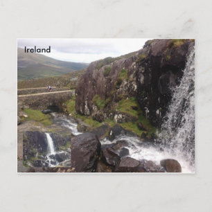 Connor Pass Waterfall, Dingle, Co. Kerry, Ireland. Postcard