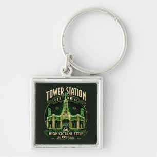 Conoco Shamrock Texas Travel Keepsake Key Ring