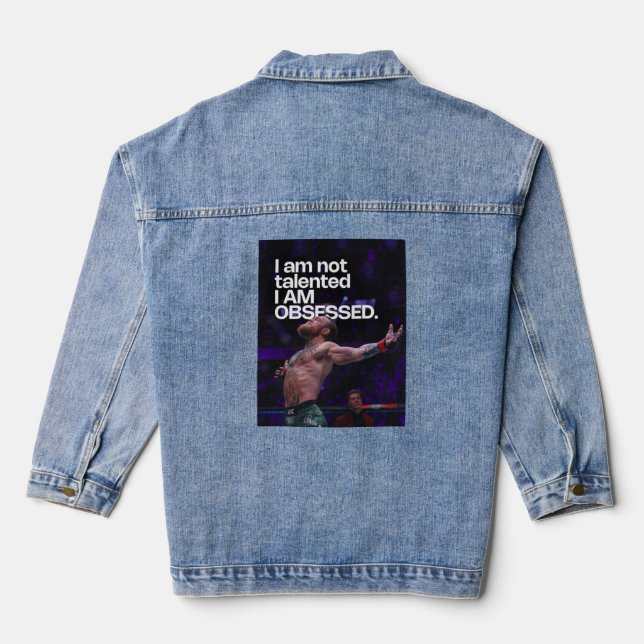Conor McGregor – The Notorious UFC Legend & Champ Denim Jacket (Back)