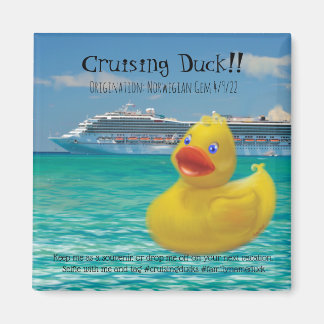 Conquackulations cruising duck and cruise ship magnet