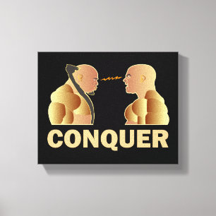 conquer canvas print