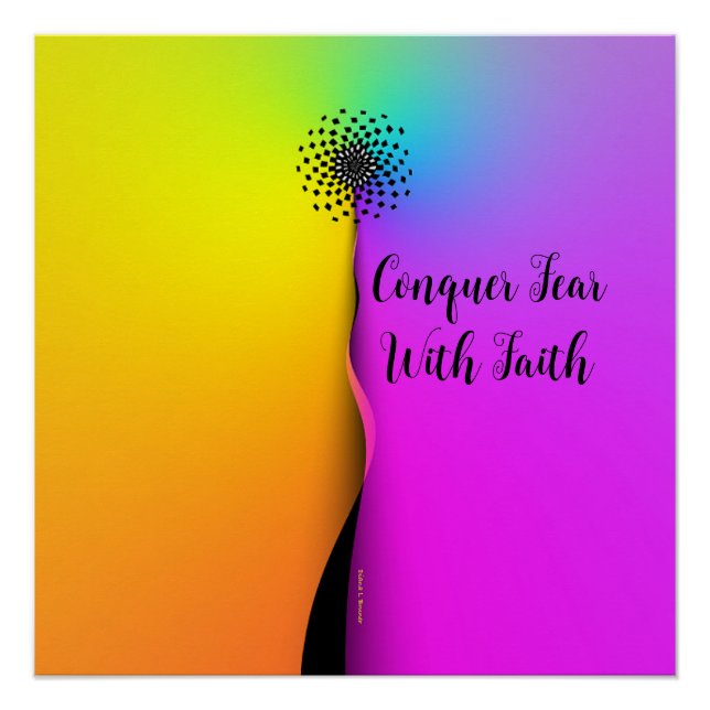 Conquer Fear With Faith  Poster (Front)