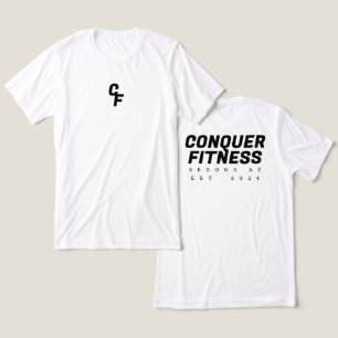 Conquer Fitness T-shirt black font Tri-Blend Shirt