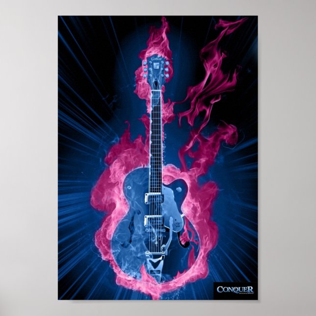 Conquer Guitar Poster (Front)