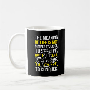 Conquer - Motivational Gym, Workout Fitness Coffee Mug