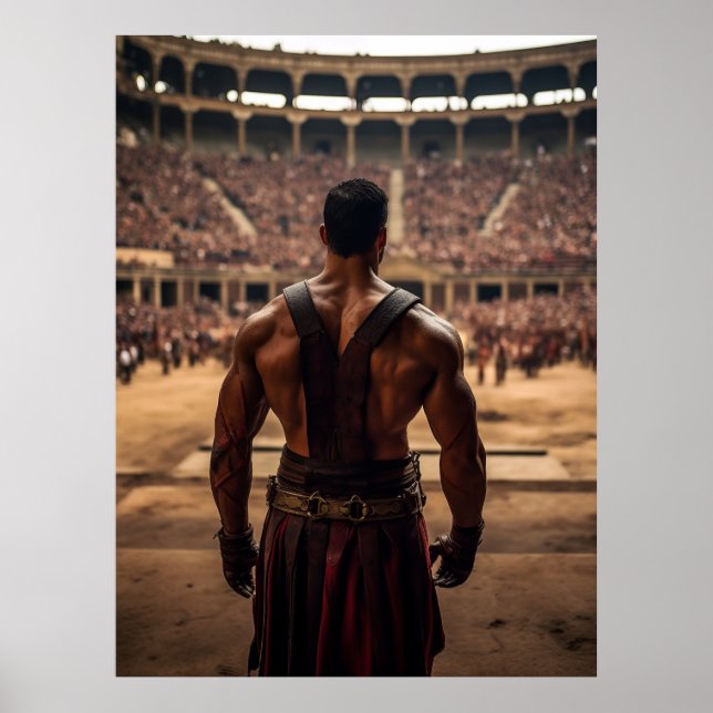 Conquer the Colosseum: Ancient Gladiator Arena Pos Poster (Front)