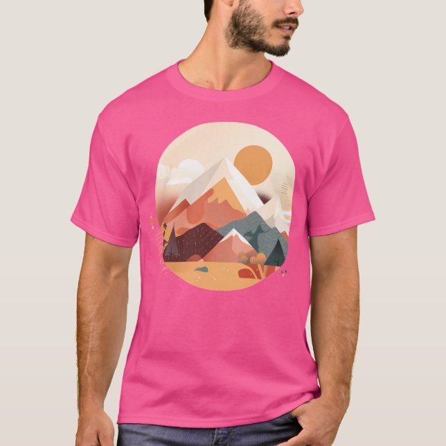 Conquer The Heights A Hiker'S Journey To Majestic  T-Shirt (Front)