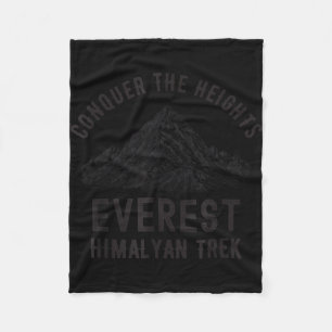 Conquer the heights everest trek a himalayan fleece blanket