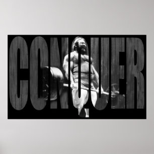 CONQUER - Workout Motivational Poster