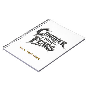 Conquer Your Fears Personalised Motivational Notebook