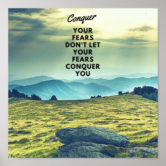 Conquer Your Fears Poster (Front)