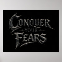 Conquer Your Fears Printable Digital Poster