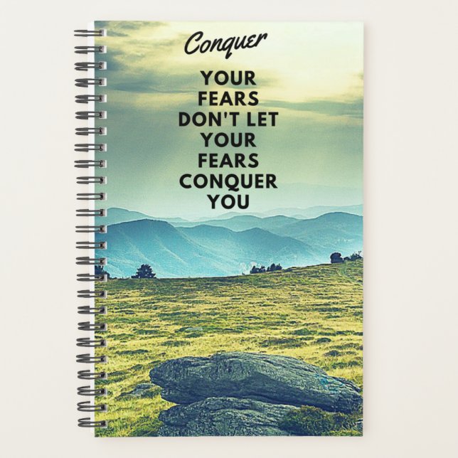 Conquer Your Fears Weekly/ Monthly Planner (Front)