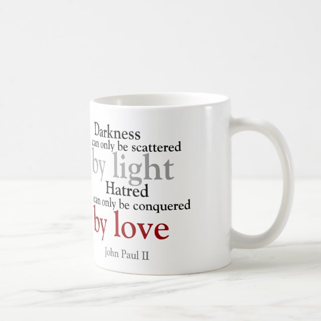 Conquered by Love mug (Right)