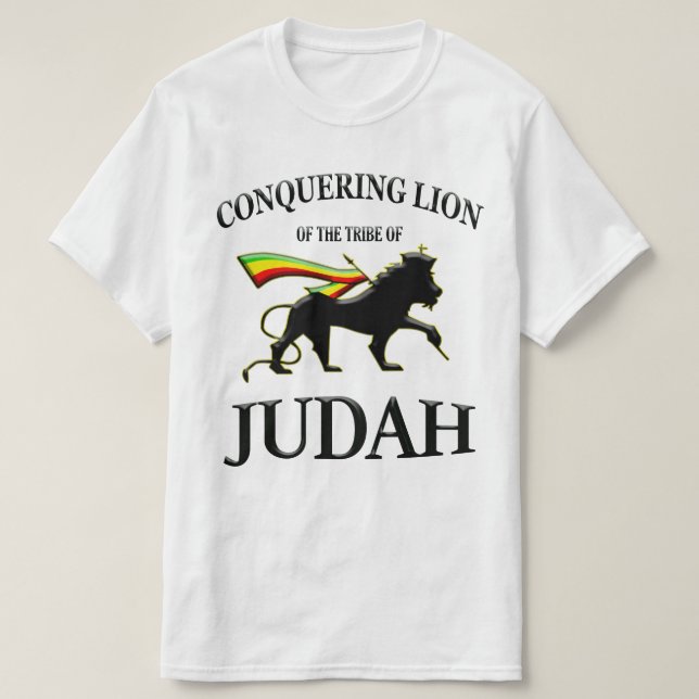 Conquering Lion of Judah T-Shirt (Design Front)