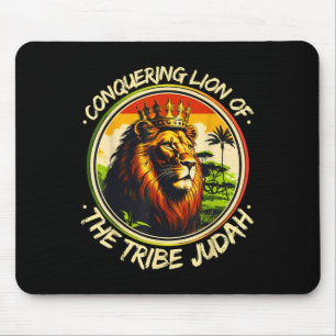 Conquering Lion Of The Tribe Judah Hebrew Israelit Mouse Mat