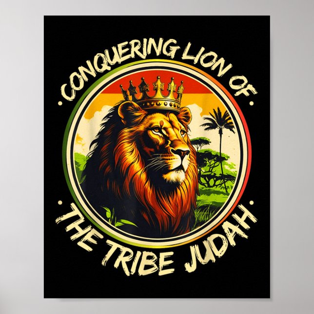 Conquering Lion Of The Tribe Judah Hebrew Israelit Poster (Front)