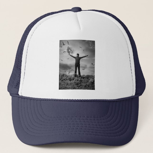 "Conqueror Trucker Cap - Reach New Heights in St (Front)