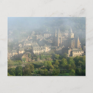 Conques, France postcard