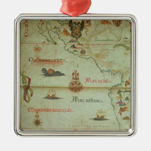 Conquest of Mexico and Peru Metal Tree Decoration (Front)