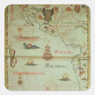 Conquest of Mexico and Peru Square Sticker