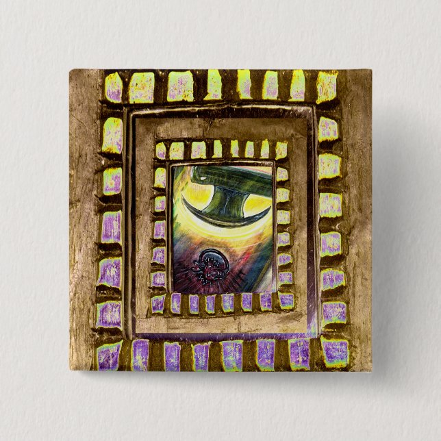 Conquest Over Evil 15 Cm Square Badge (Front)