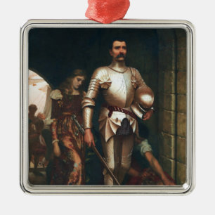 Conquest (Victorious Mediaeval Knight) Metal Tree Decoration